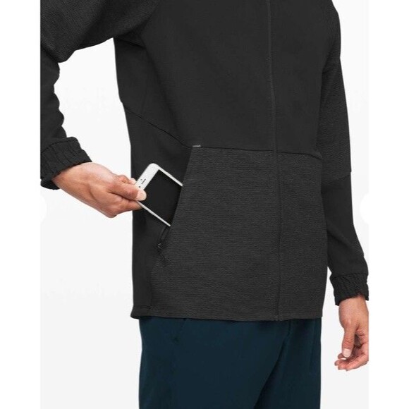 Lululemon Zip Up Track Jacket Men XXL Black License to Train Athletic Run Gym - Picture 10 of 16